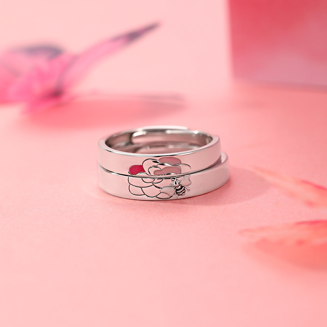 Female Pair S925 Sterling Silver Women's Ring