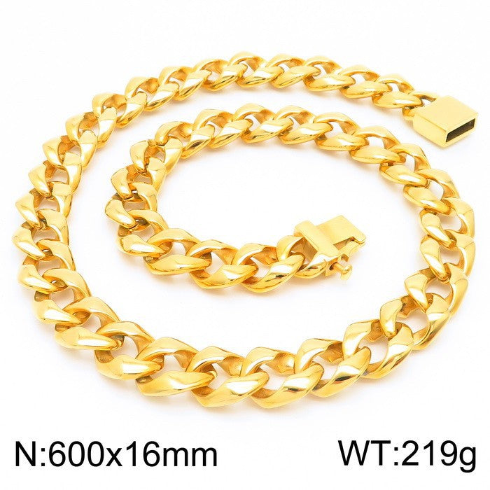 Stainless Steel Chain, Simple Atmosphere Titanium Steel Men's Necklace