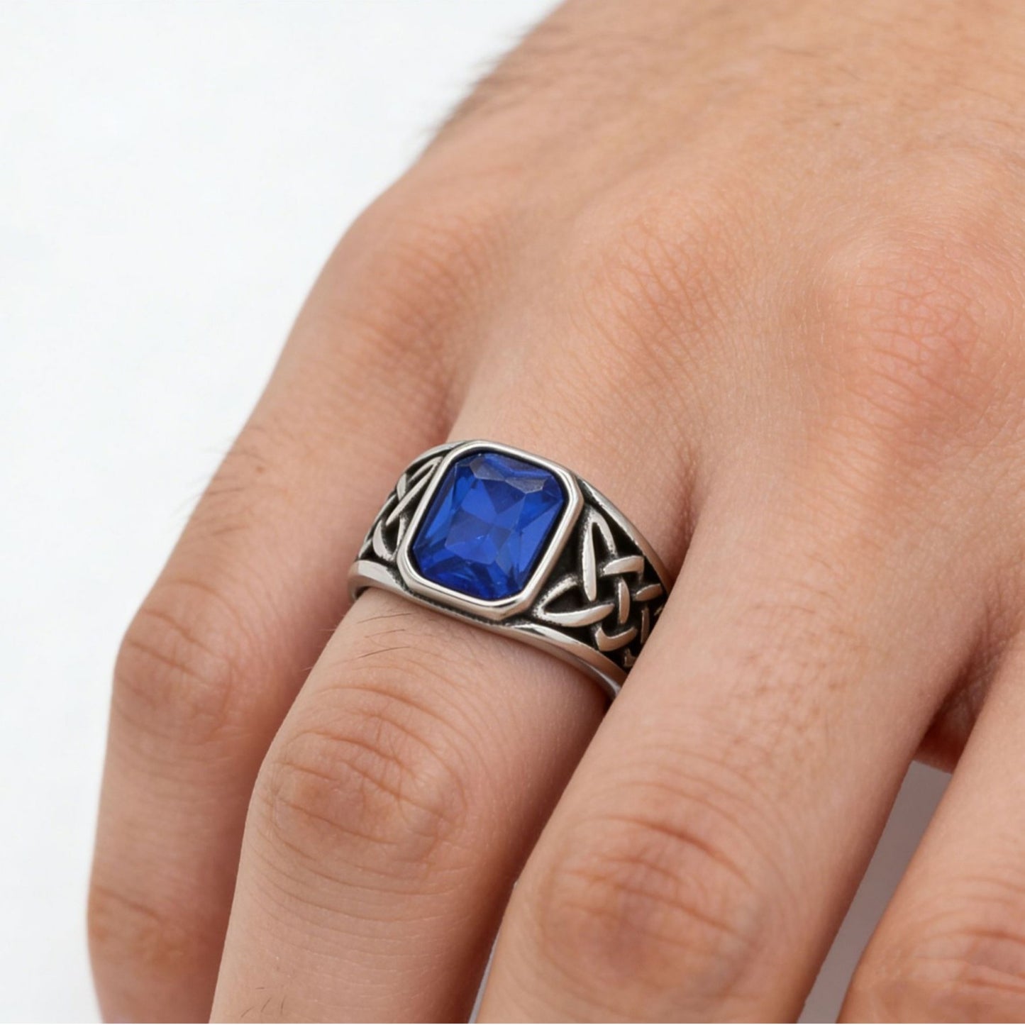 Viking Pattern Titanium Ring Unisex Durable Statement Jewelry Planderful For Men And Women