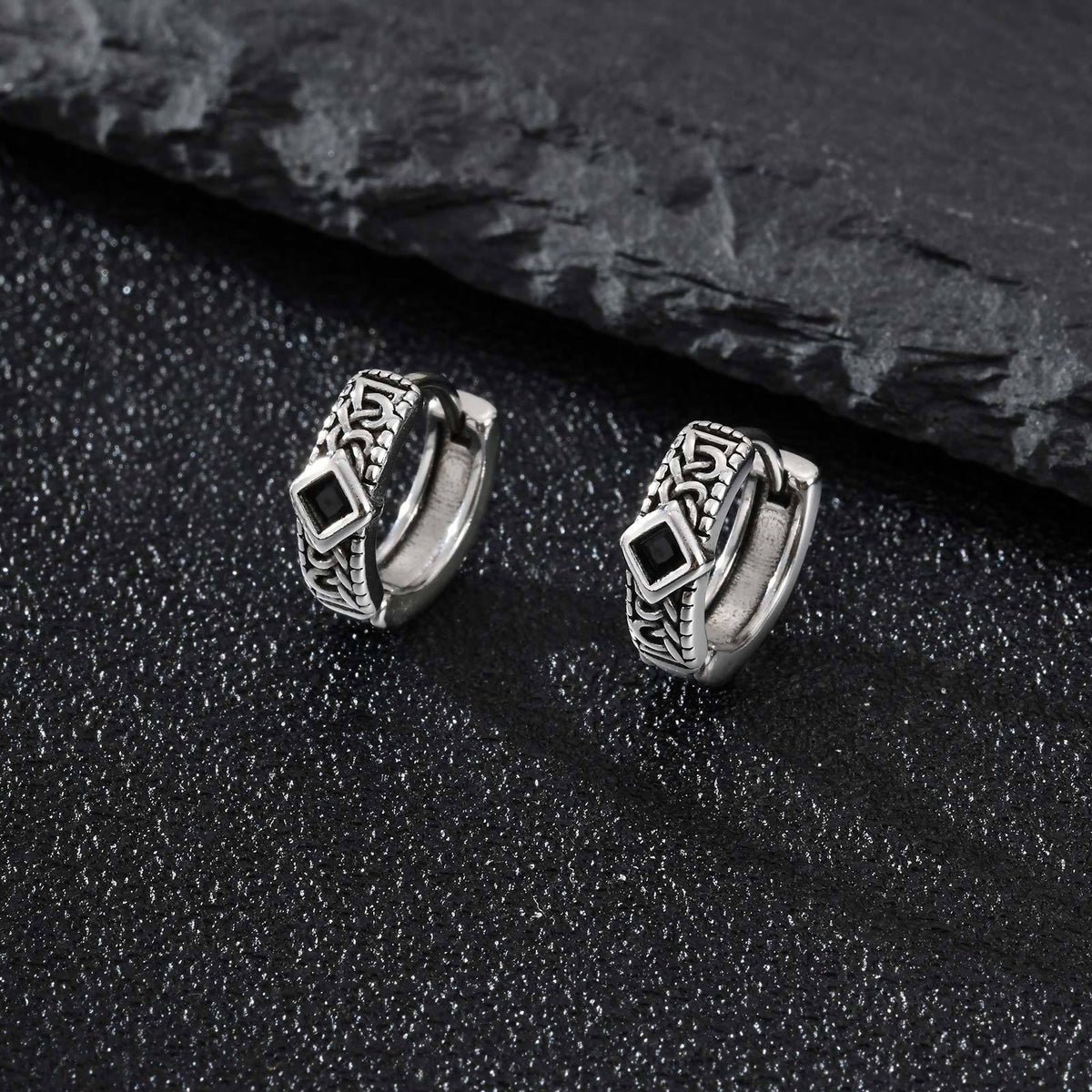Cross Single Earrings — Glass or Zircon