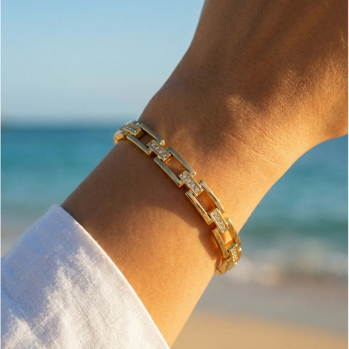 Zircon Stainless Steel Bracelet