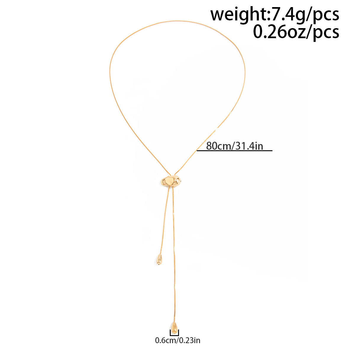 Minimalist U-Shaped Chain Necklace
