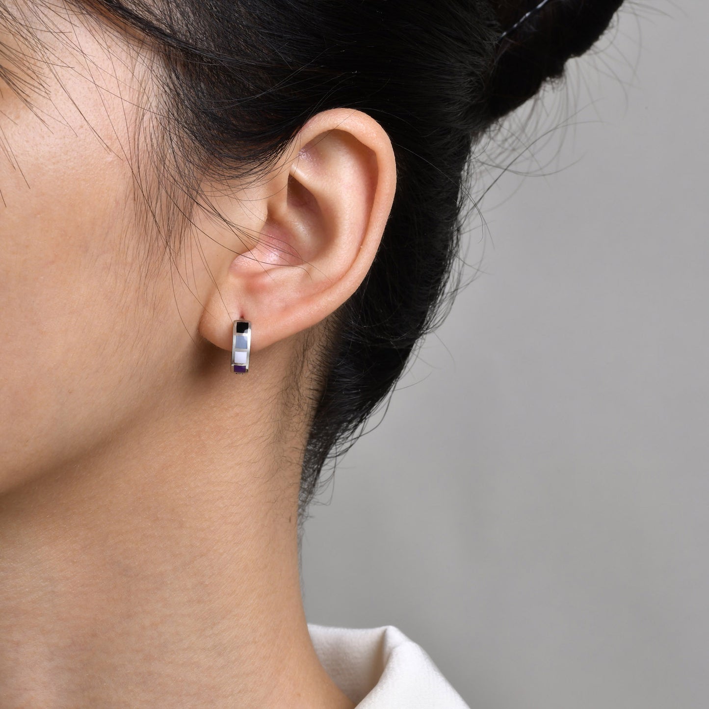 Planderful Unisex Stainless Steel Colorful Earrings