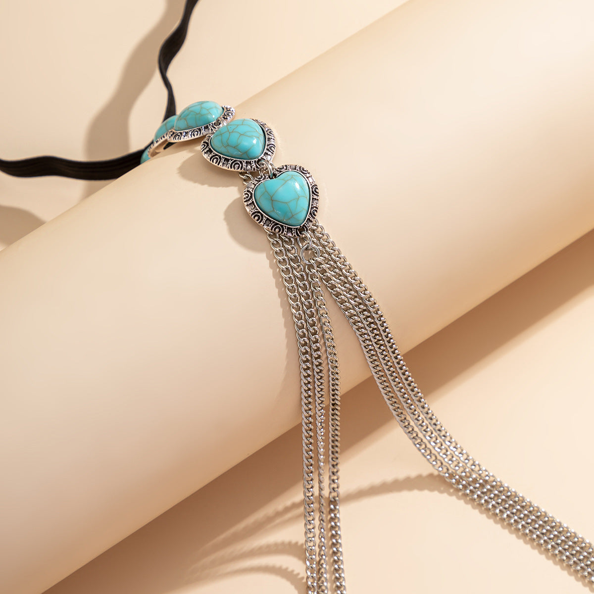 Heart-shaped Turquoise Thigh Chain Ornament from Europe and The United States