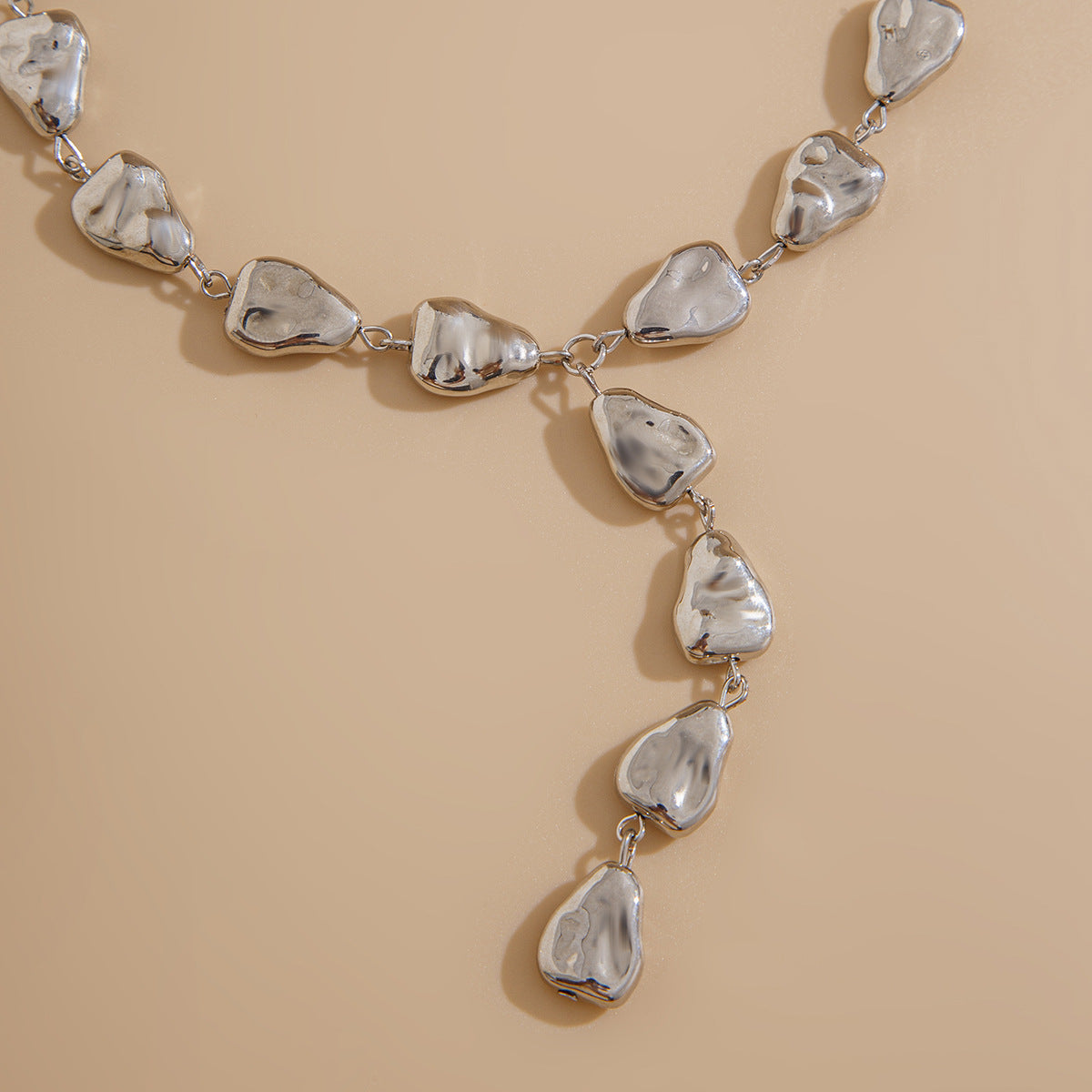 Baroque Teardrop Y-Shaped Necklace