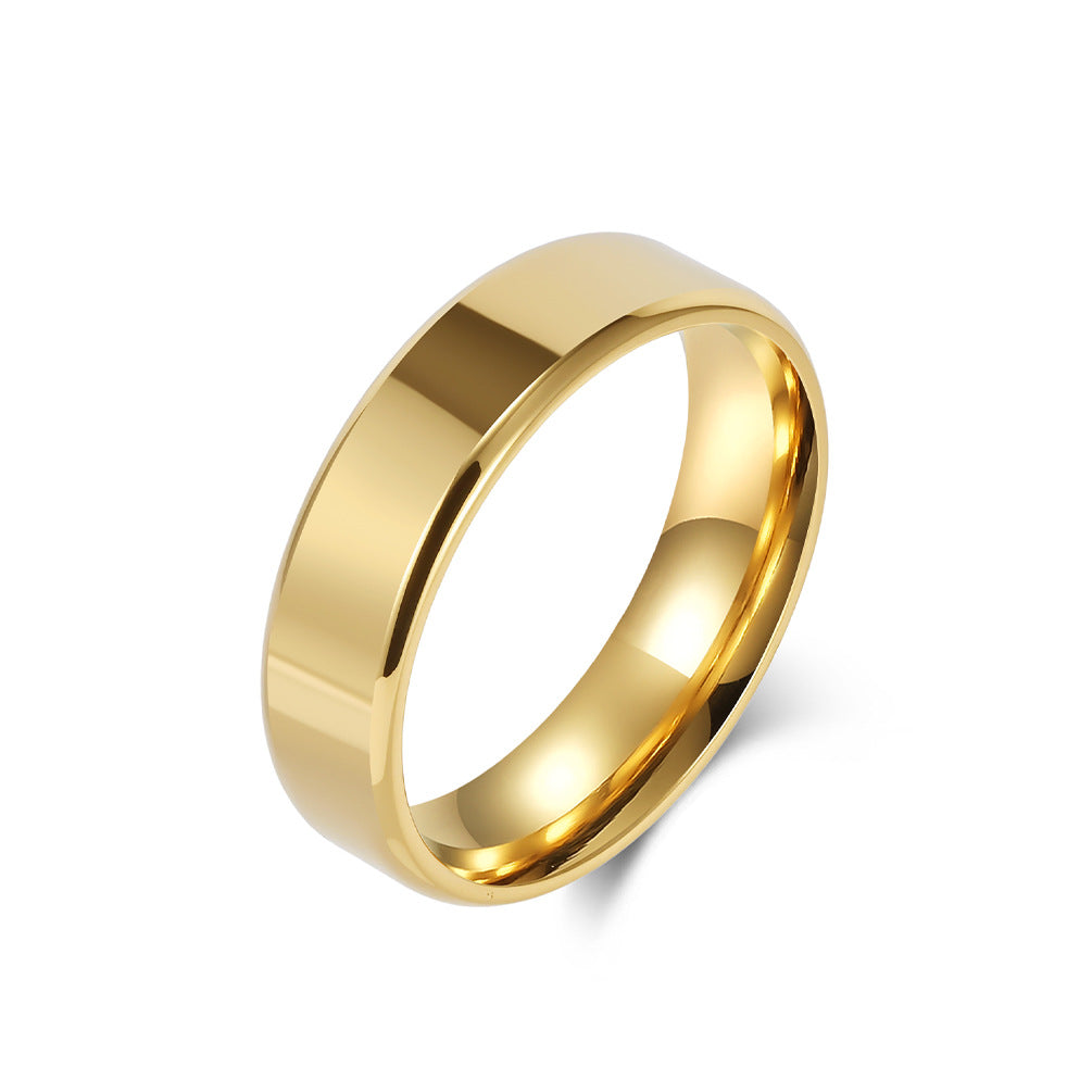 Modern Stainless Steel Ring — Gold / Silver / Black