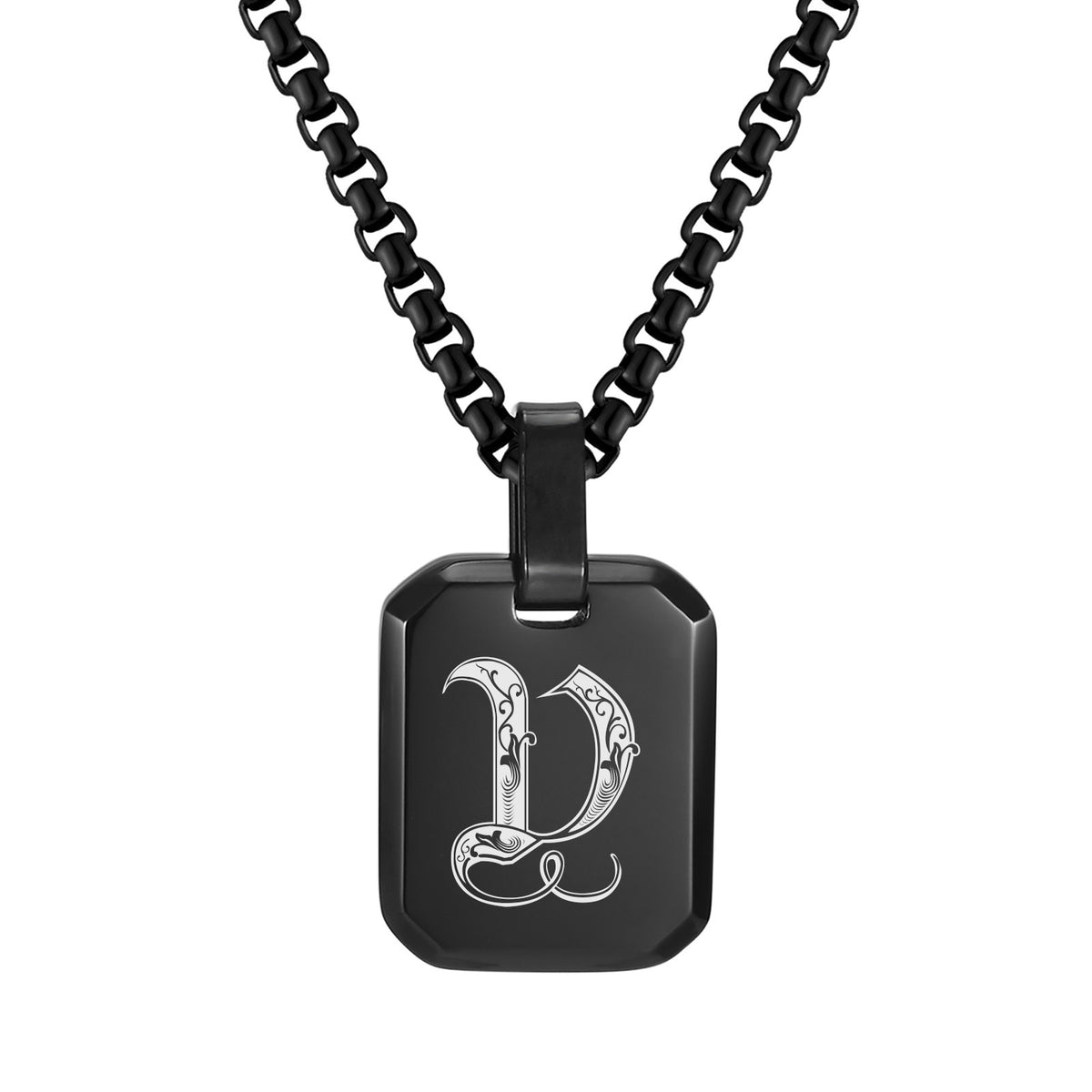 Stainless Steel Initial Letter & Blank Pendants