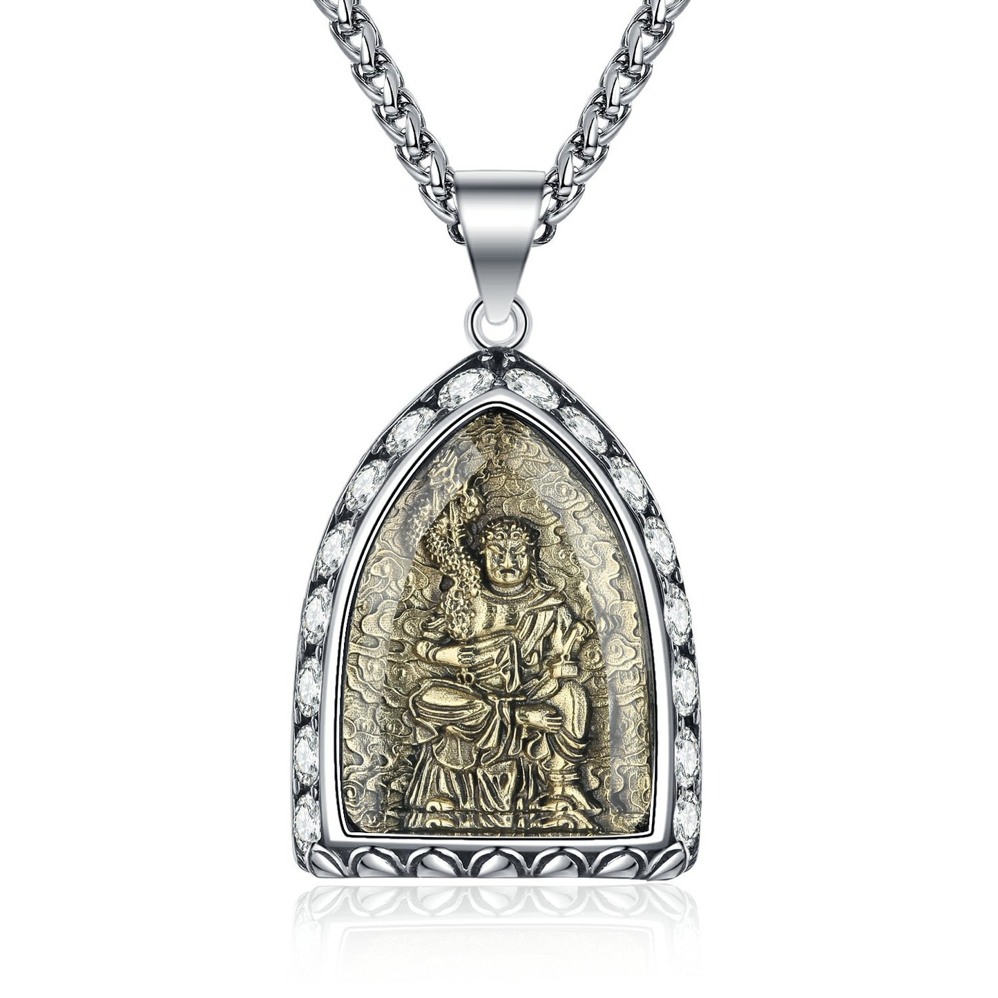 Zircon Necklace - Elegant Zodiac Amulet For Men From Planderful Everyday Genie Collection