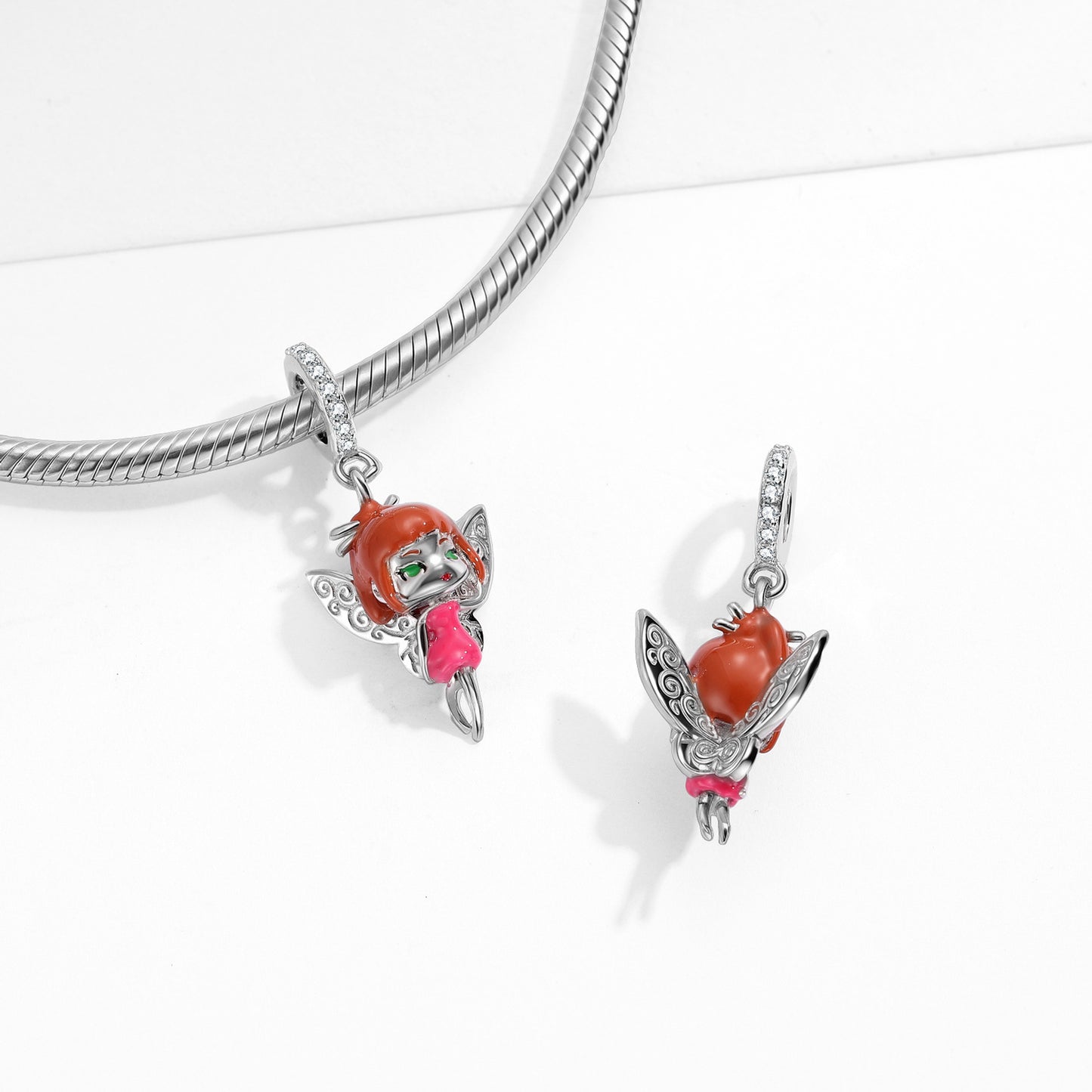 Planderful Jewelry Sterling Silver Fairy Pendant