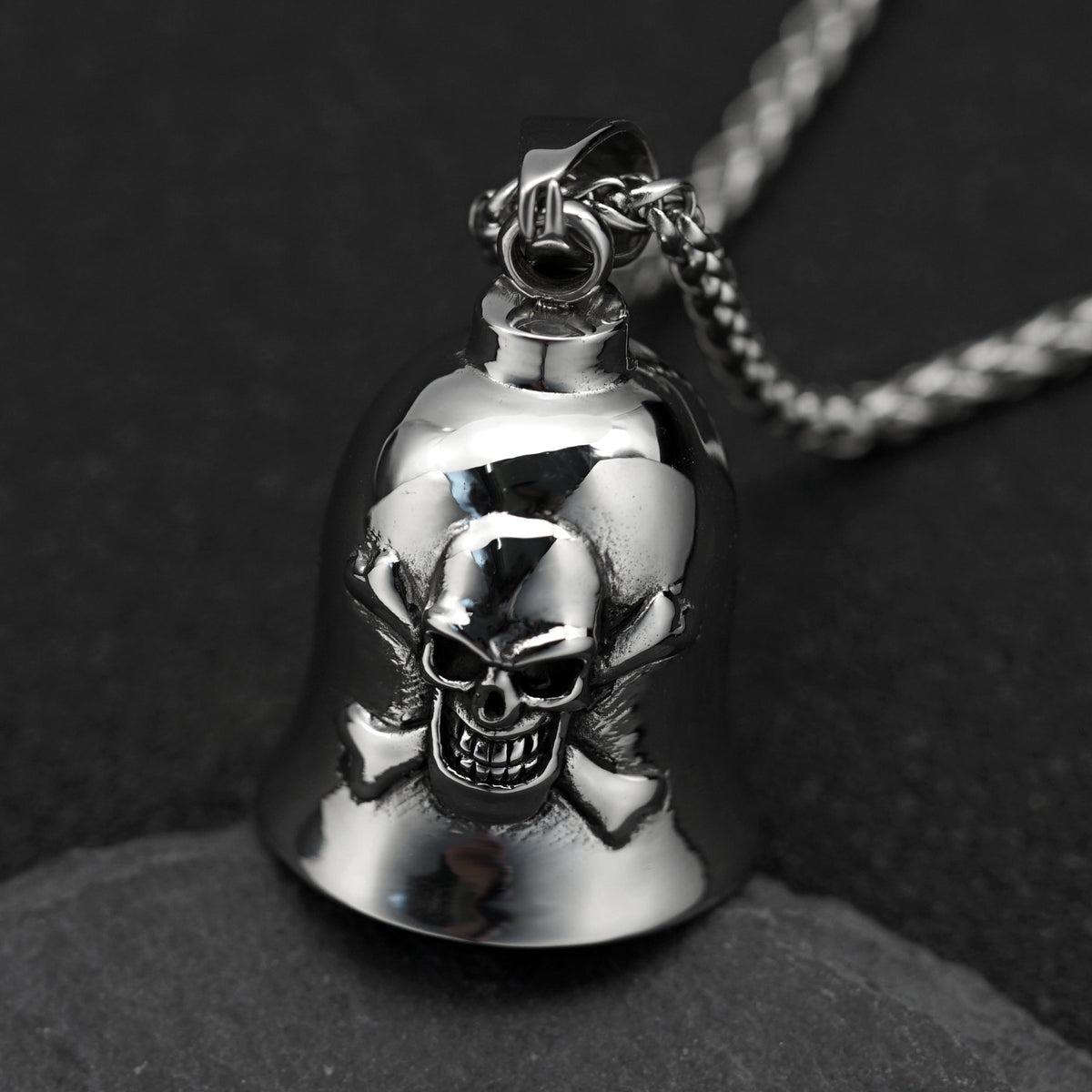 Punk Skull Stainless Steel Pendant Necklace