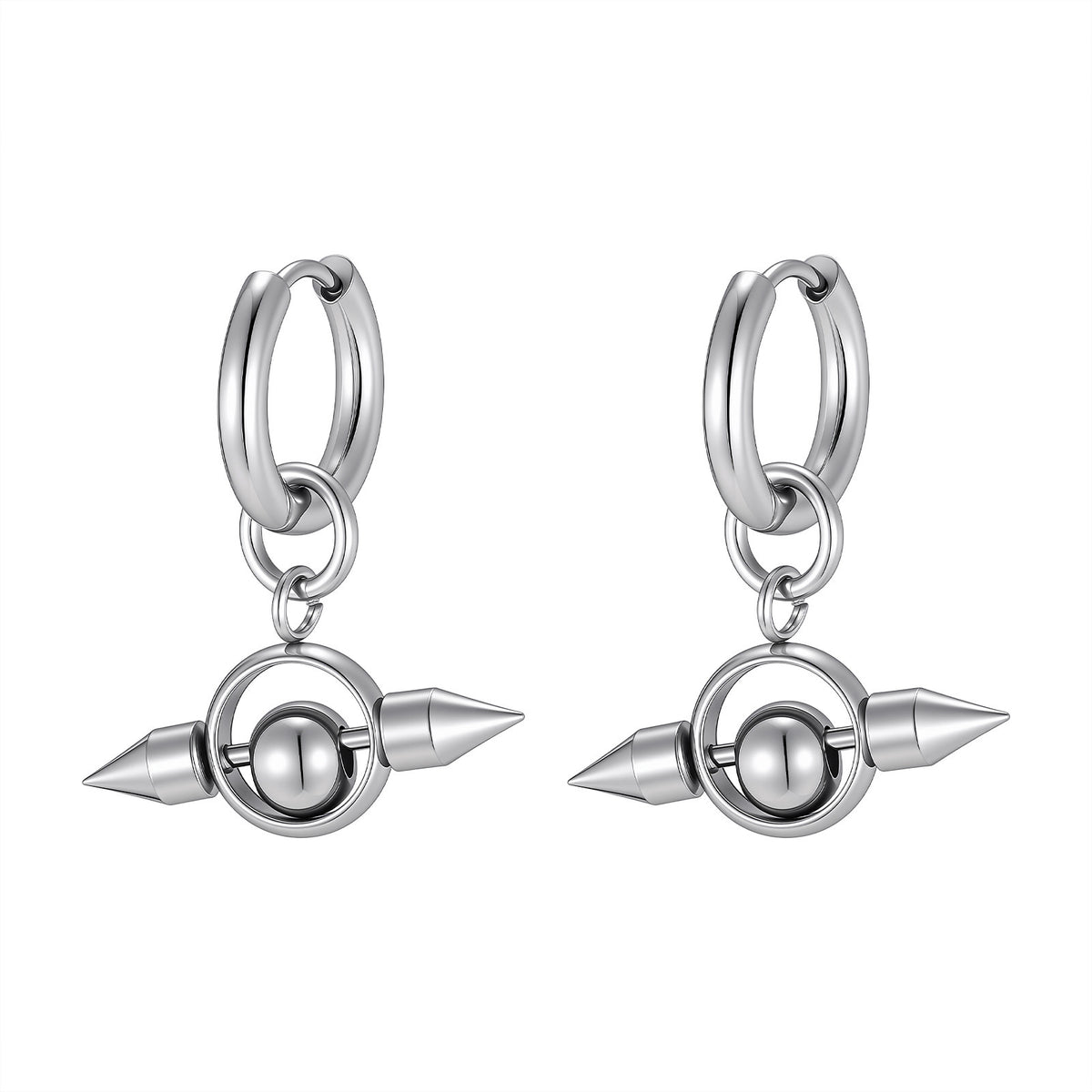 Stainless Steel Punk Earrings
