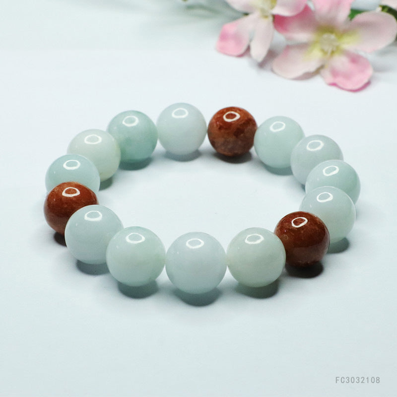 Jadeite Multicolor Treasure Bead Beaded Bracelet