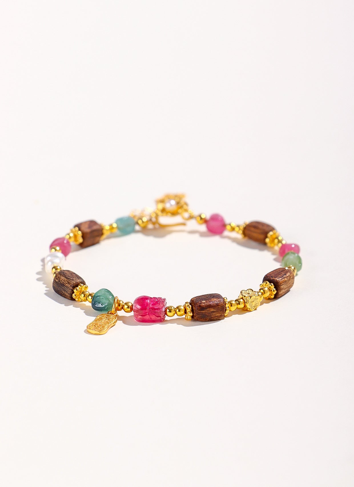 Planderful Fortune's Favor Bracelet – Premium Tourmaline and Natural Pearl Design