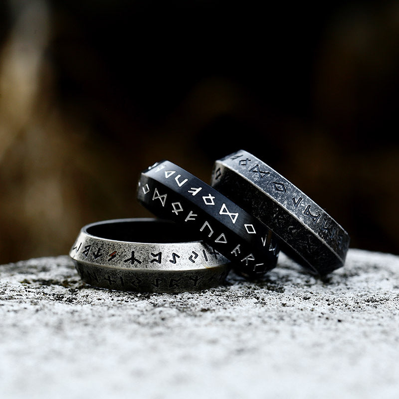 Timeless Titanium Steel Rings for Unisex Fashion - Japanese & Korean Retro Styles