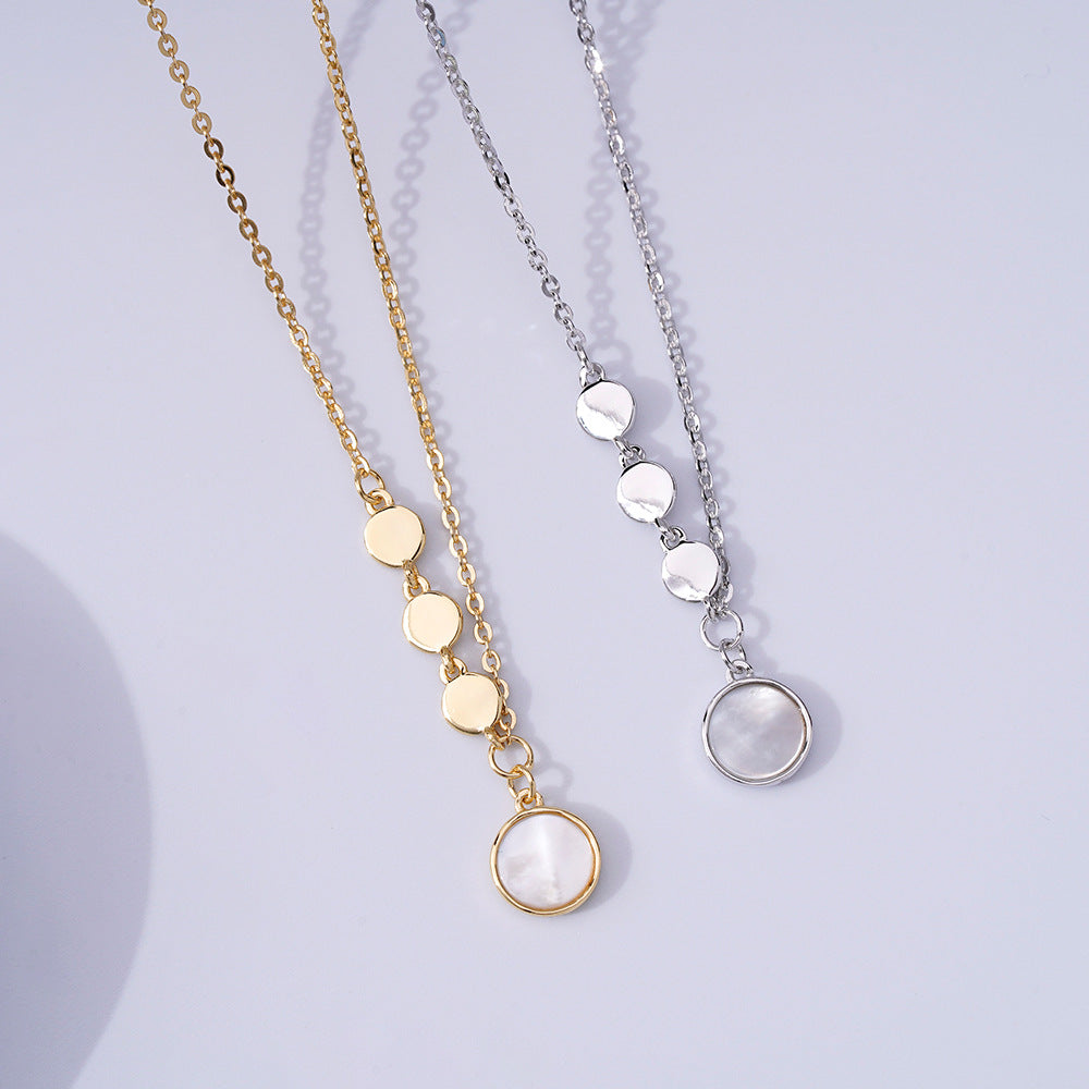 Simple And Cold Wind S925 Sterling Silver Necklace For Women