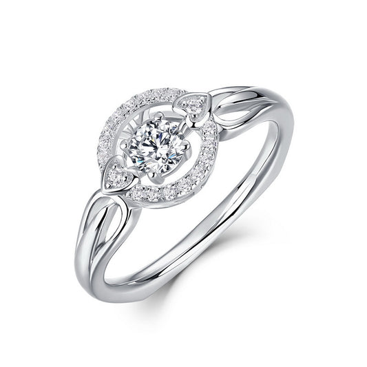 Planderful Classic Moissanite Sterling Silver Ring – 4 × 4 mm, 0.25 ct – Style 1