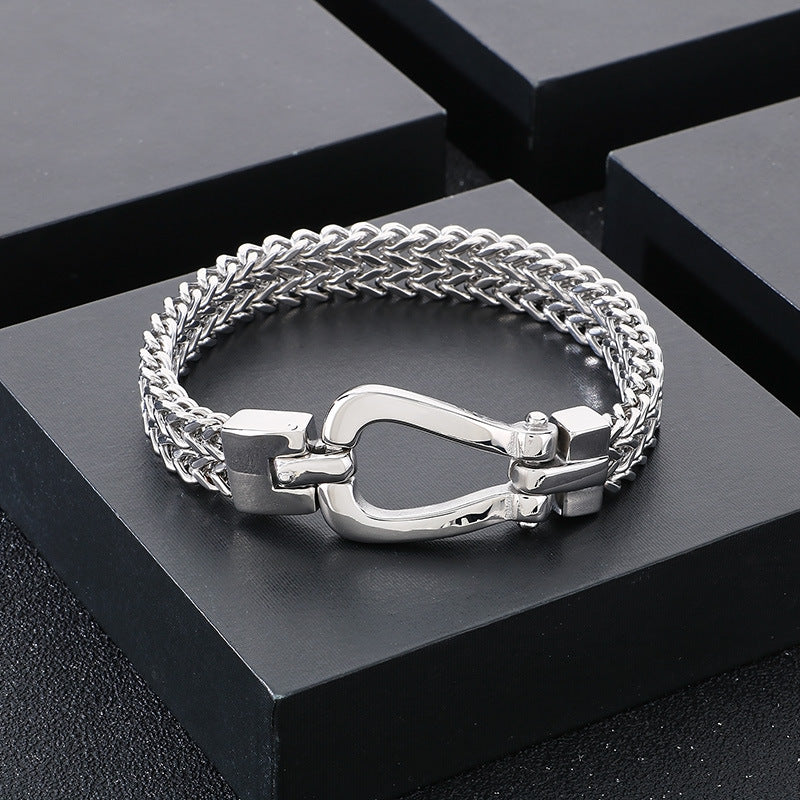Planderful Mens Stainless Steel Bracelet Durable Hipster