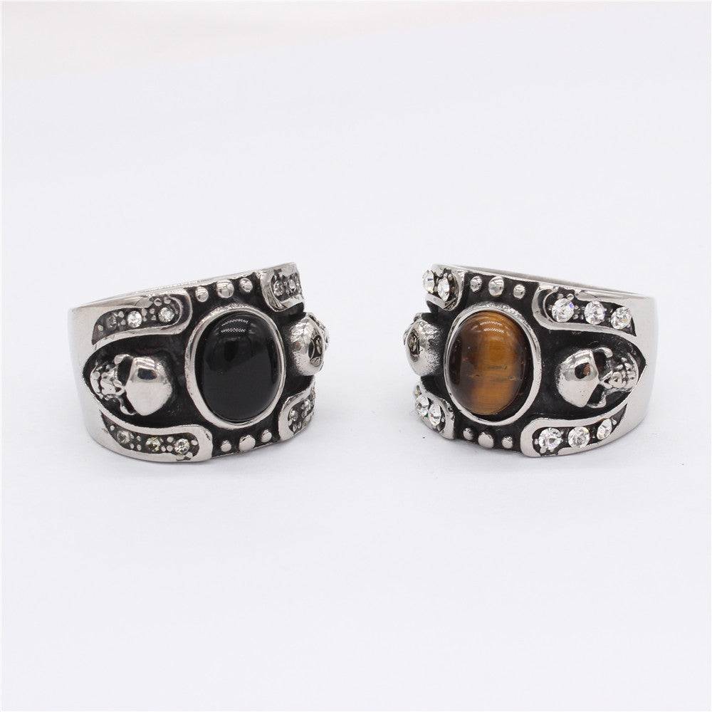 Titanium Steel Skull Ring