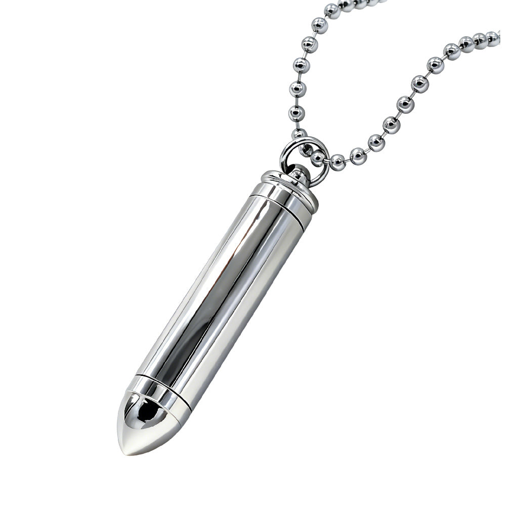 Unisex Stainless Steel Necklace With Removable Protection Pendant Planderful Everyday Genie