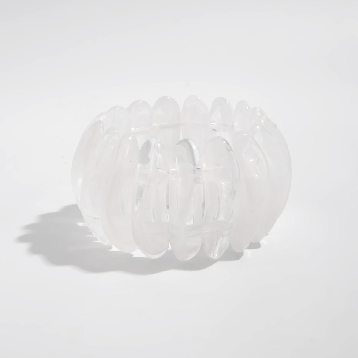 Planderful Vienna Verve Geometric Statement Bracelet For Women Bold Elastic Metal Jewelry