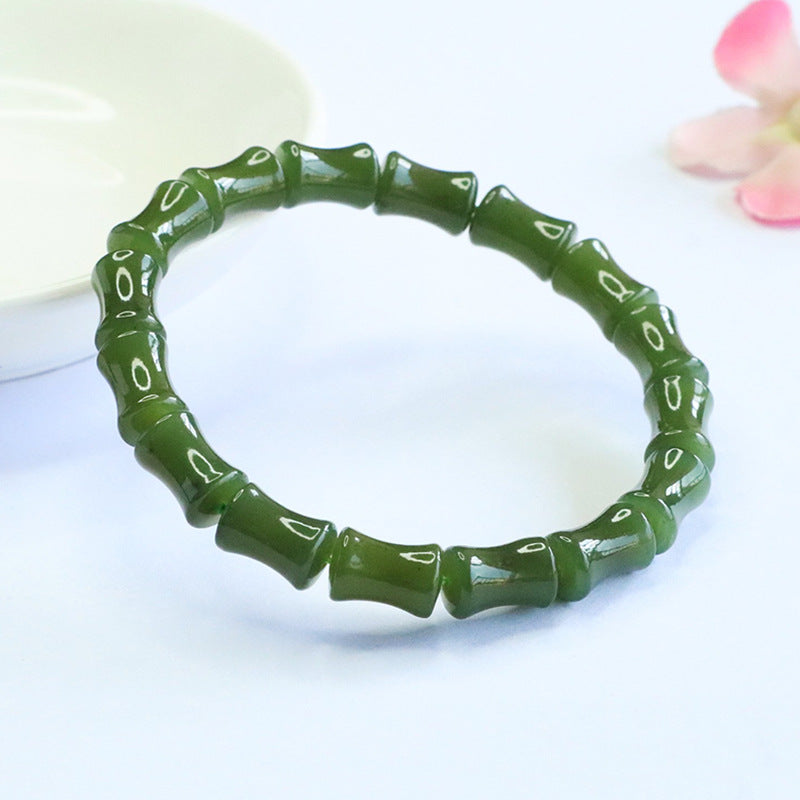 Hetian Jade Bamboo Bracelet