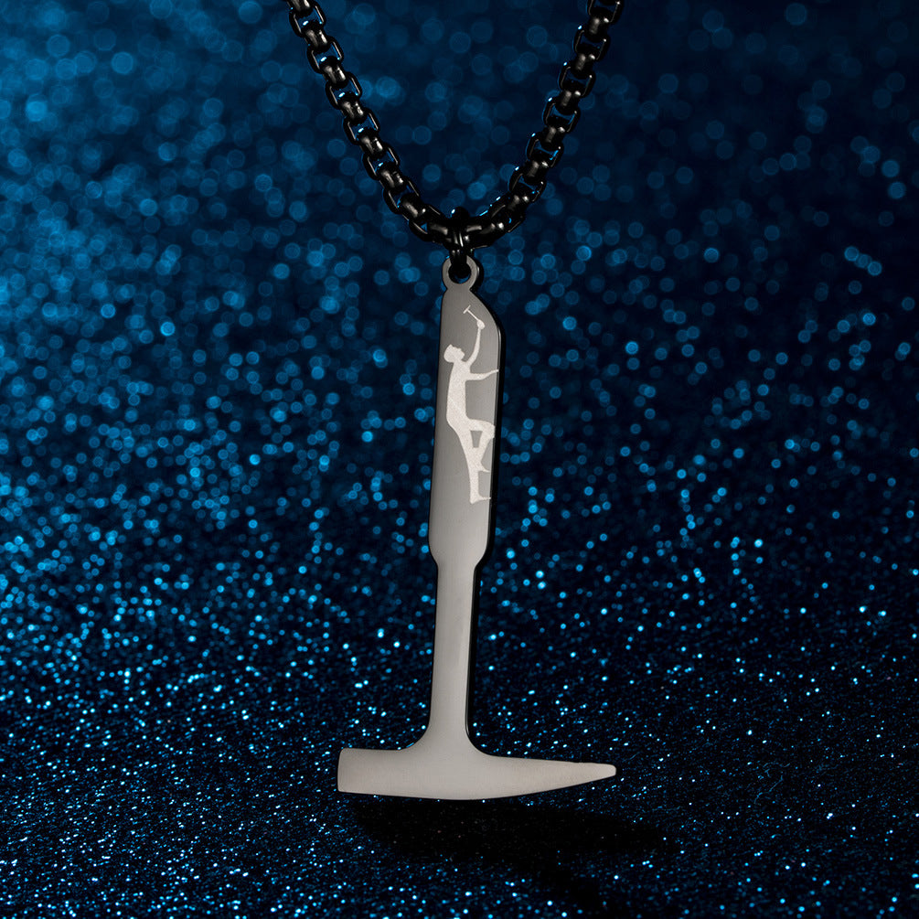 Shawshank Redemption Hammer Pendant Necklace For Film Fans Planderful Durable Titanium Steel Jewelry