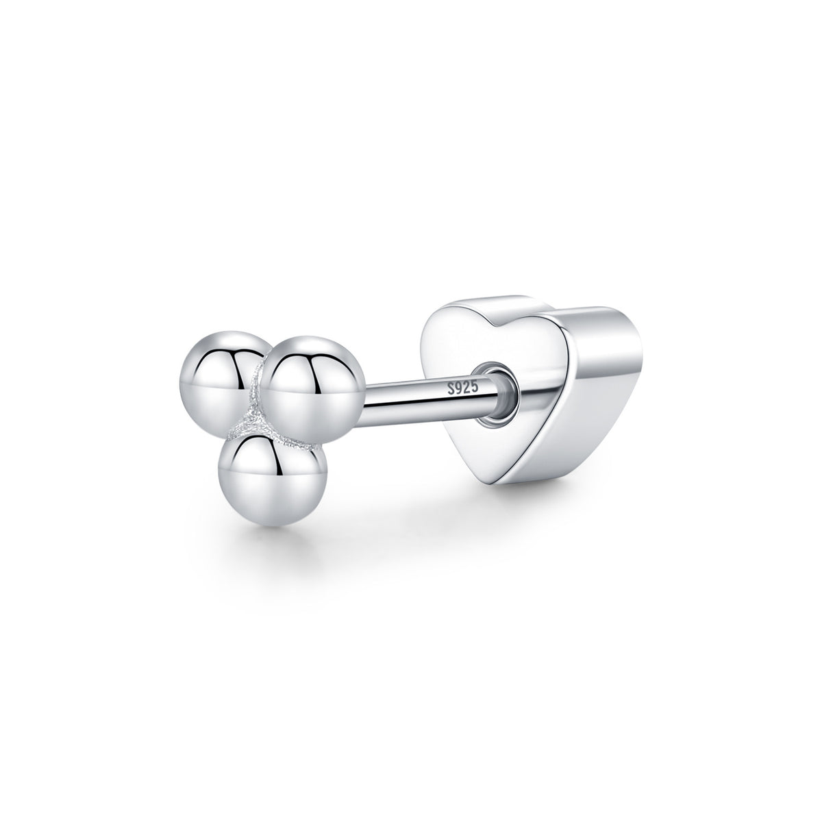 925 Sterling Silver Minimalist Cartilage Stud
