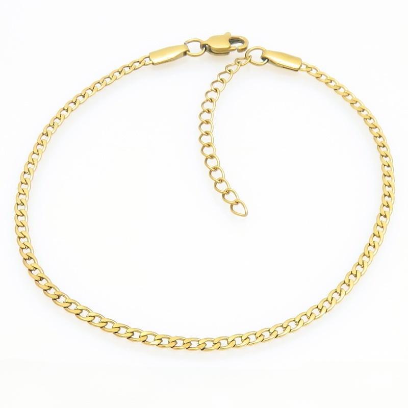 Minimalist Figaro Chain Stainless Steel Bracelet – Unisex Nk Chain Adjustable Handmade