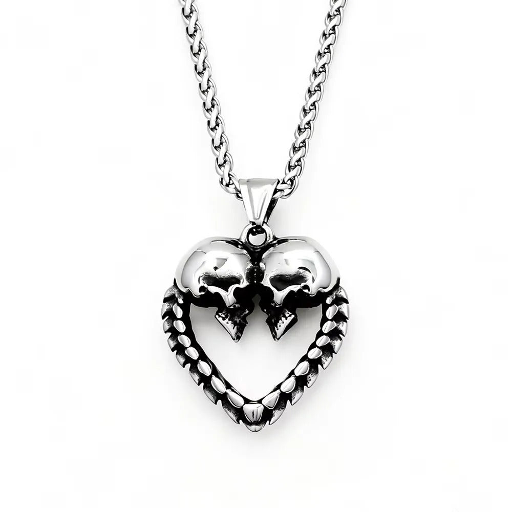 Vintage Skull Stainless Steel Men's Pendant Necklace