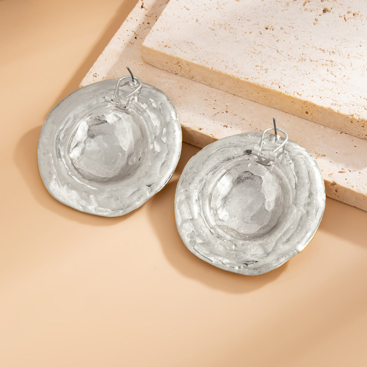 Planderful Vienna Verve Earrings – Creative Geometric Design with Pearl Accents