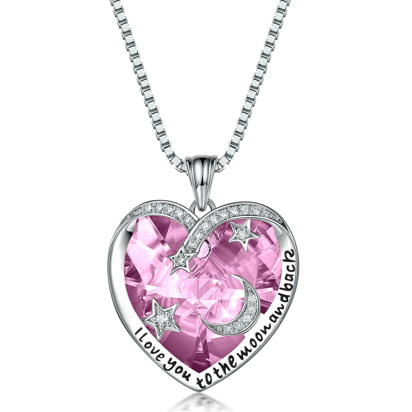 Cross-Border Explosion S925 Sterling Silver Love Necklace