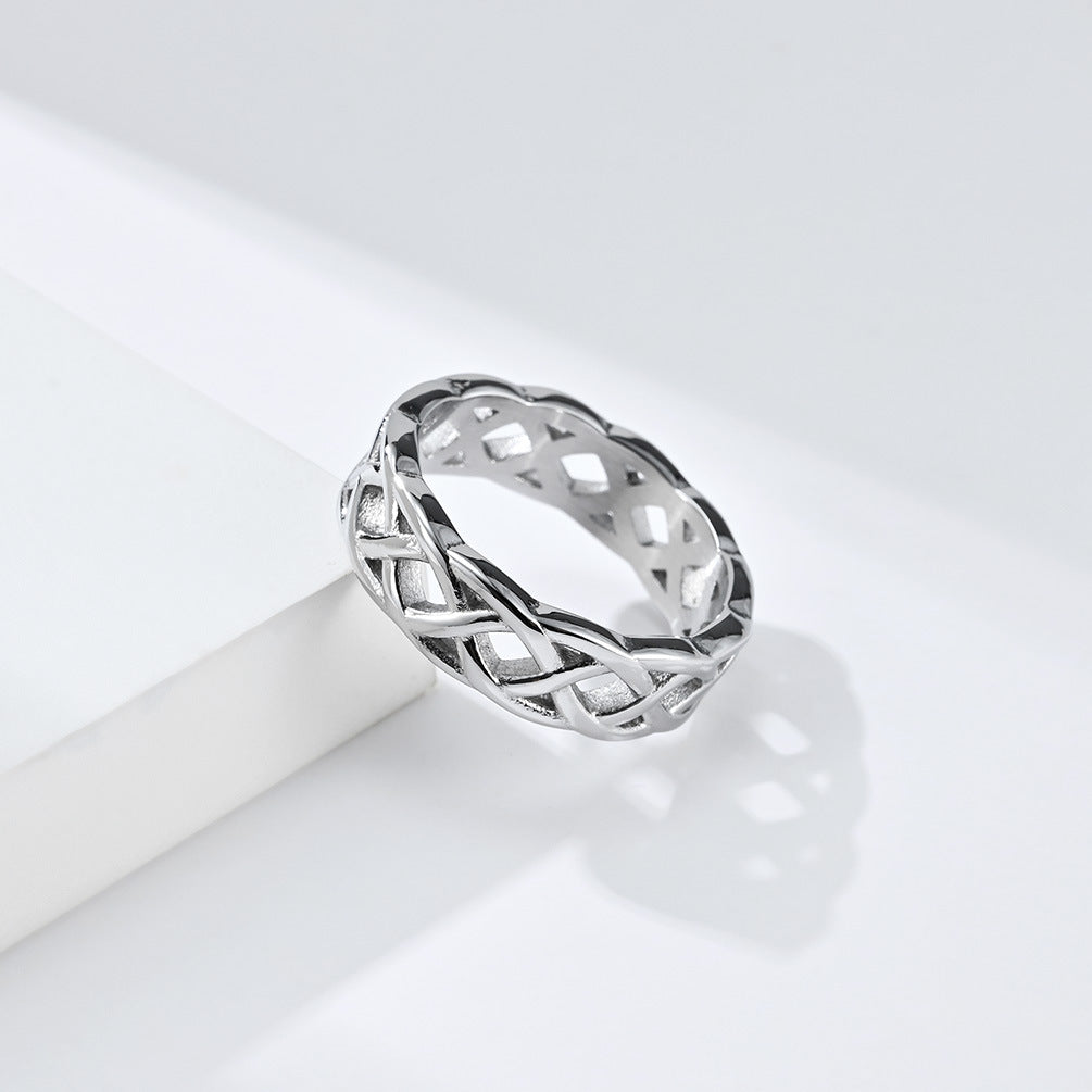 Steel Ring – Elegant Celtic Knot