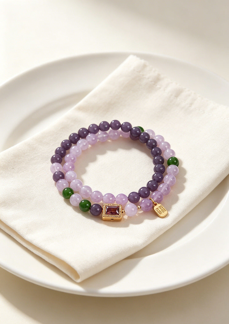 Amethyst Double-Wrap Bracelet