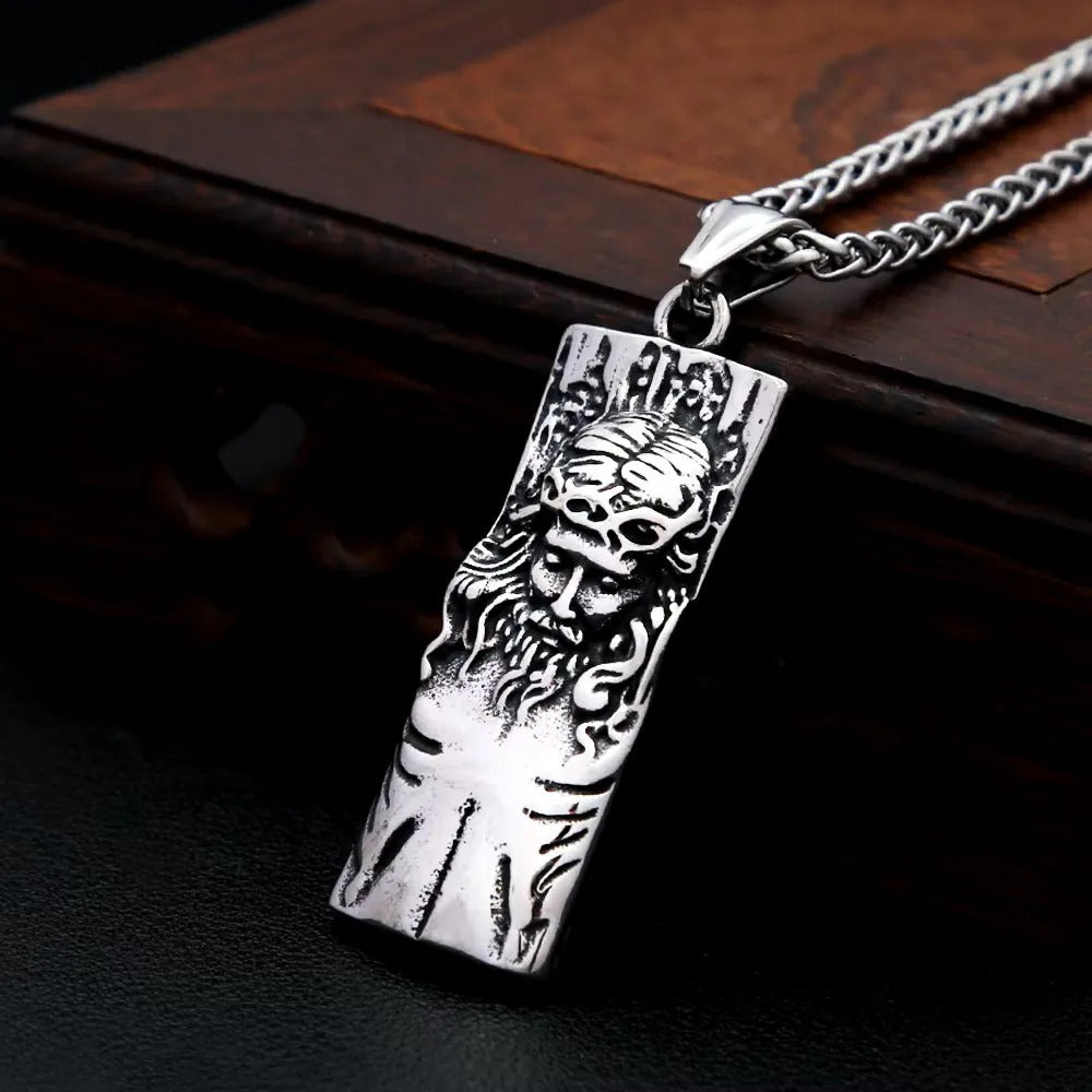 Vintage Viking Stainless Steel Men's Pendant Necklace