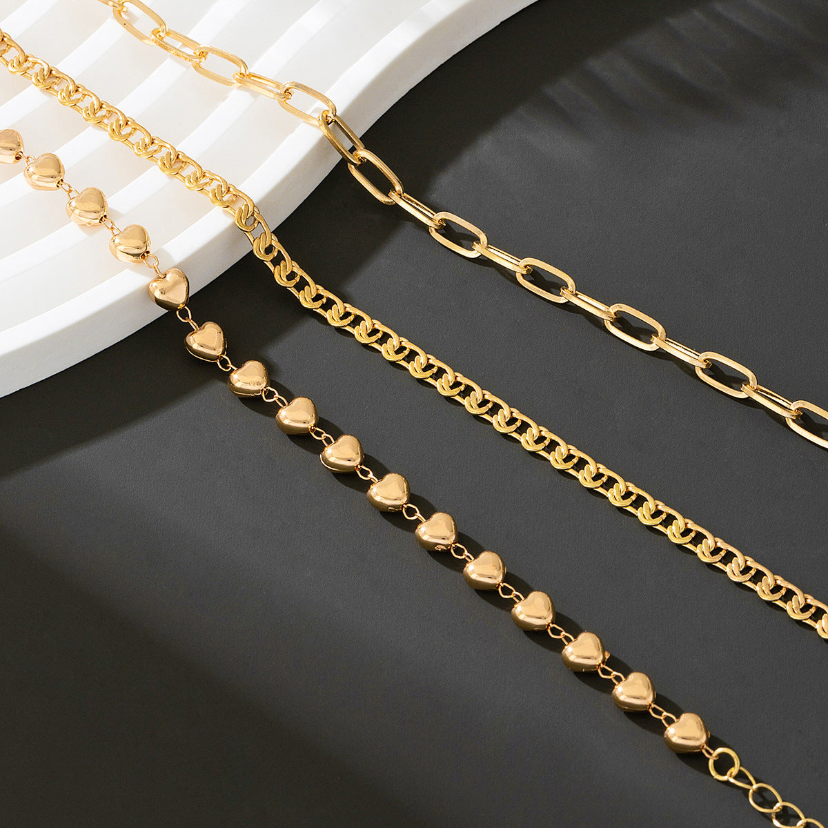 Planderful Vienna Verve Bracelet Set – Stylish Minimalist Three-Layer Design