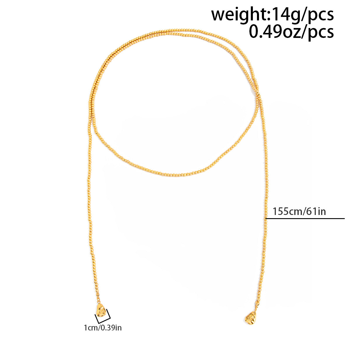 Irregular Beaded Wound Neck Chain Imitation Pearl Sequ Pendant Fringed Necklace