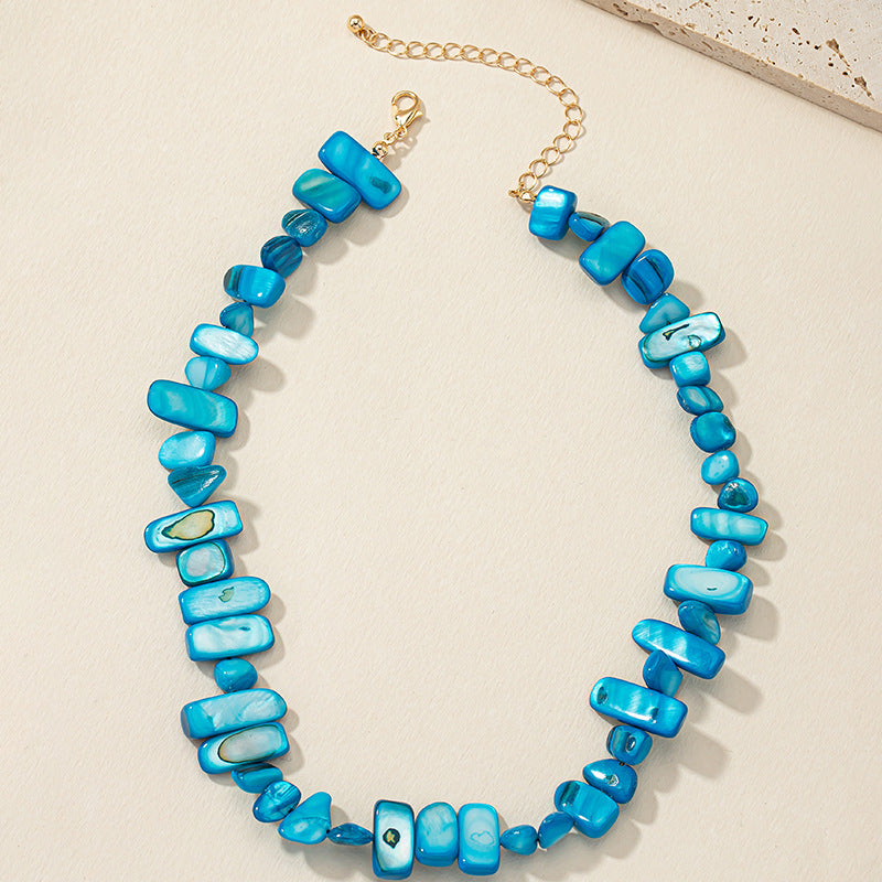 Cold Wind Shell Necklace with European and American Charm