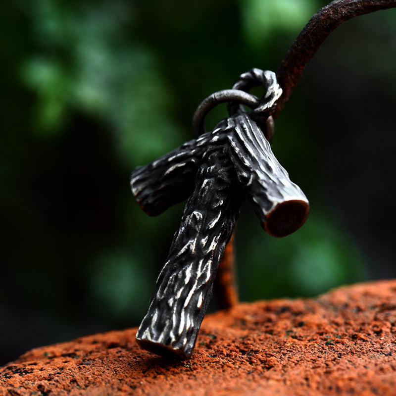 Nordic Viking Arrow Pendant - Wholesale Retro Titanium Steel Jewelry for Men