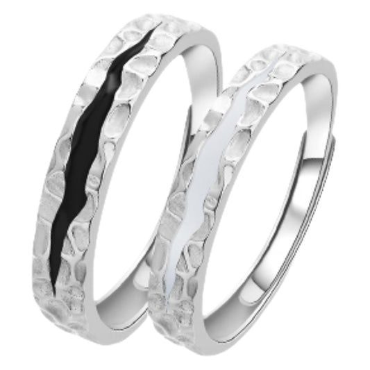 925 Sterling Silver Morning Twilight Ring for Couples