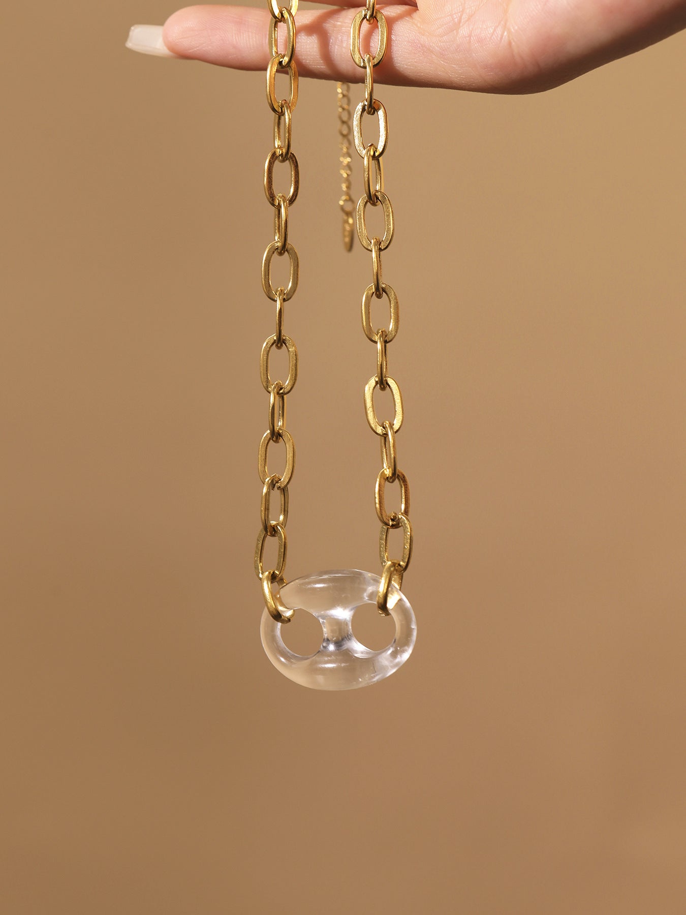 Planderful Pig Nose Necklace Stainless Steel Jewelry Women