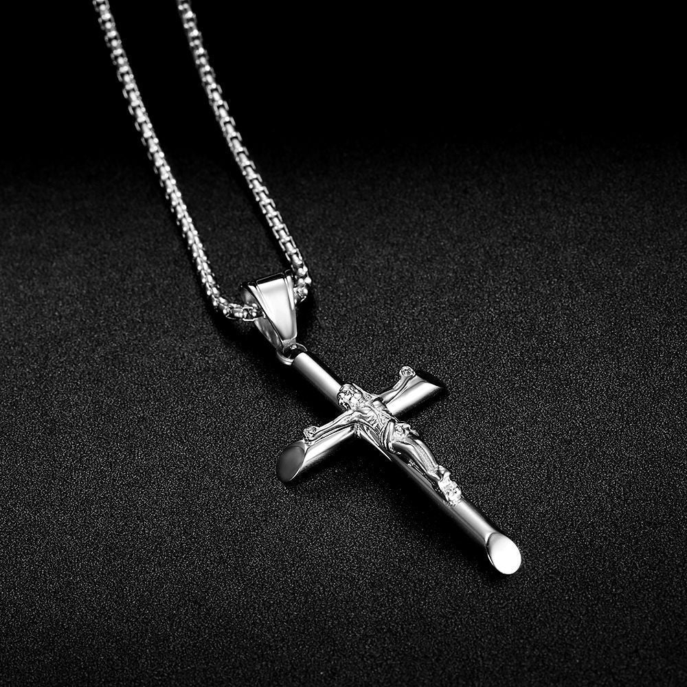 Planderful Stainless Steel Cross Pendant Necklace for Unisex Everyday Wear Durable Gift Ready
