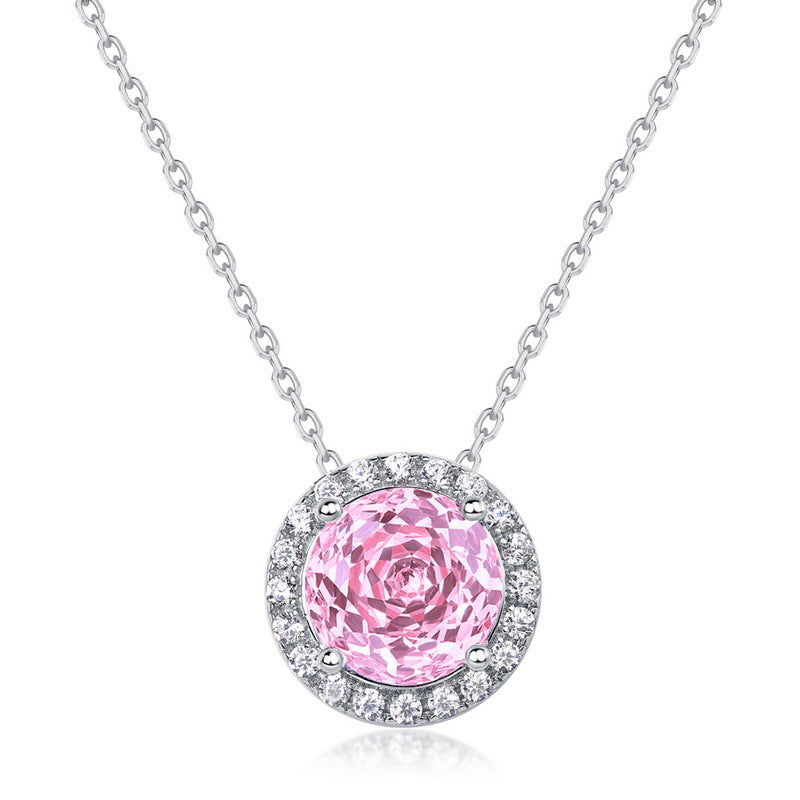 S925 Sterling Silver Gold-Plated Moss Agate Rose Necklace