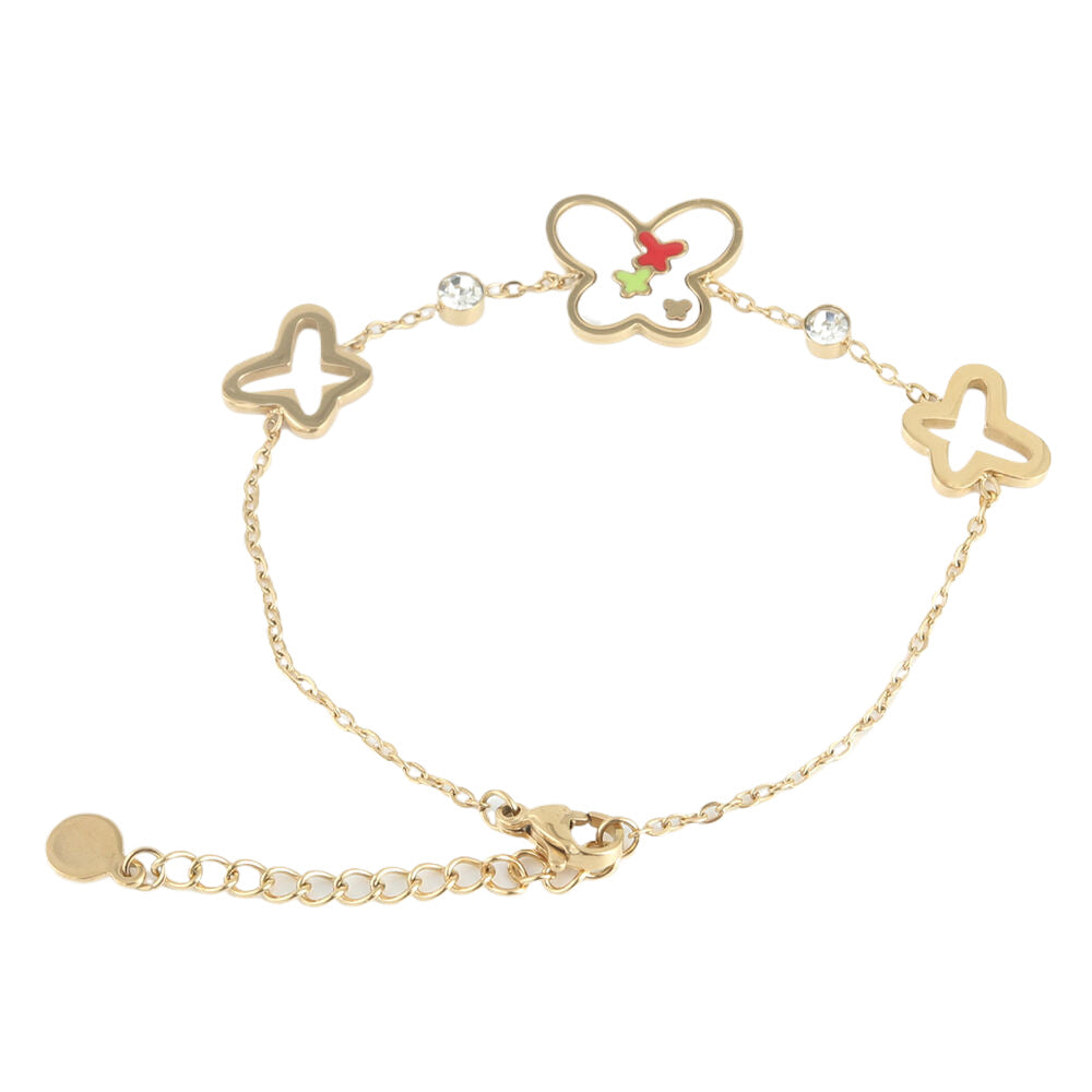 Charming Women's Titanium Steel Butterfly Bracelet - A Unique Expression of Style