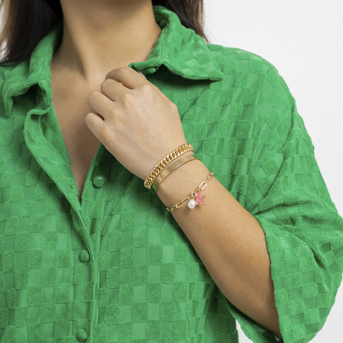 Pearl Chain Bracelet with Vienna Verve Charm