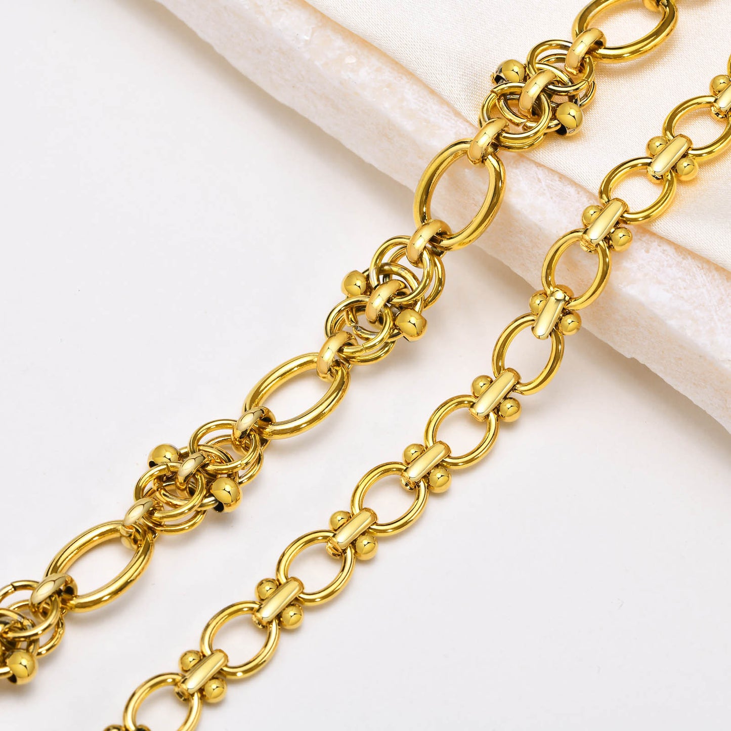 Gold Stainless Steel Handmade Chain Jewelry for Women