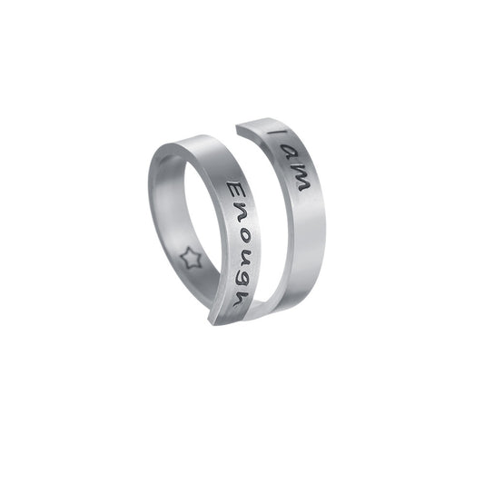 Stainless Steel Open Ring Jewelry - Cross-Border Collection