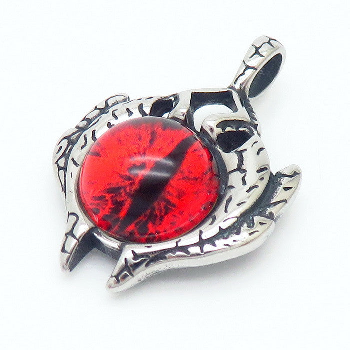 Retro Turquoise Flying Eagle Pendant, Trend Pendant, Devil'S Eye Mask, Cross Man Necklace