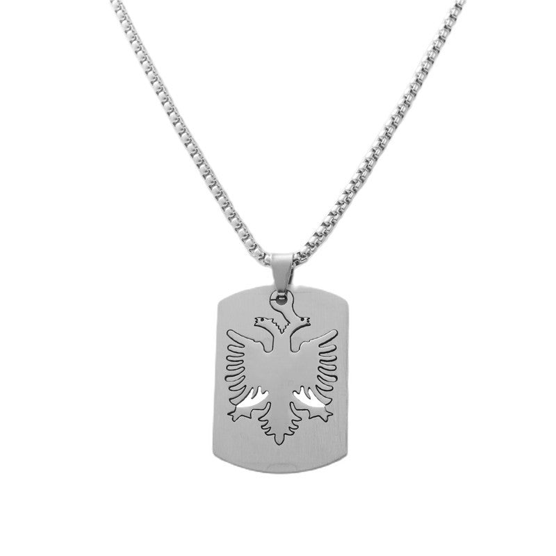 Stylish Personalized Titanium Steel Eagle Pendant Necklace for Men