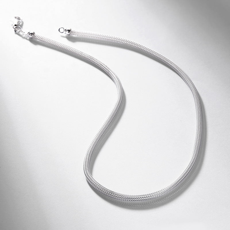 S925 Sterling Silver Snake Snake Chain Necklace