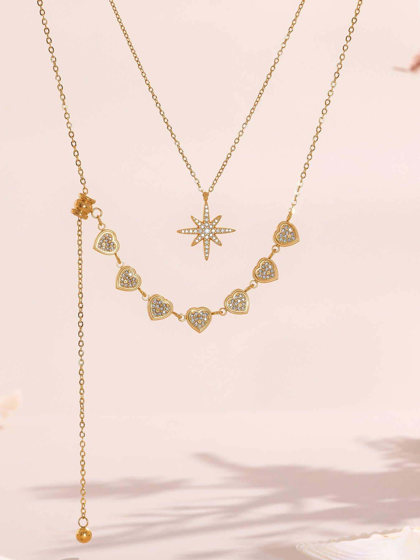 Planderful Tassel Zircon Clavicle Necklace Versatile Women